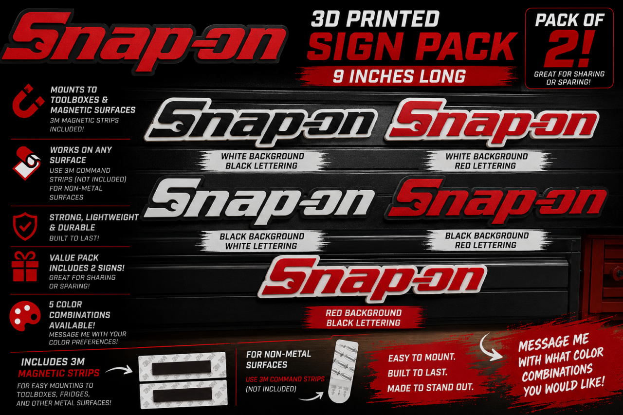 Snap-on Sign Pack by Grimm Forge Studios