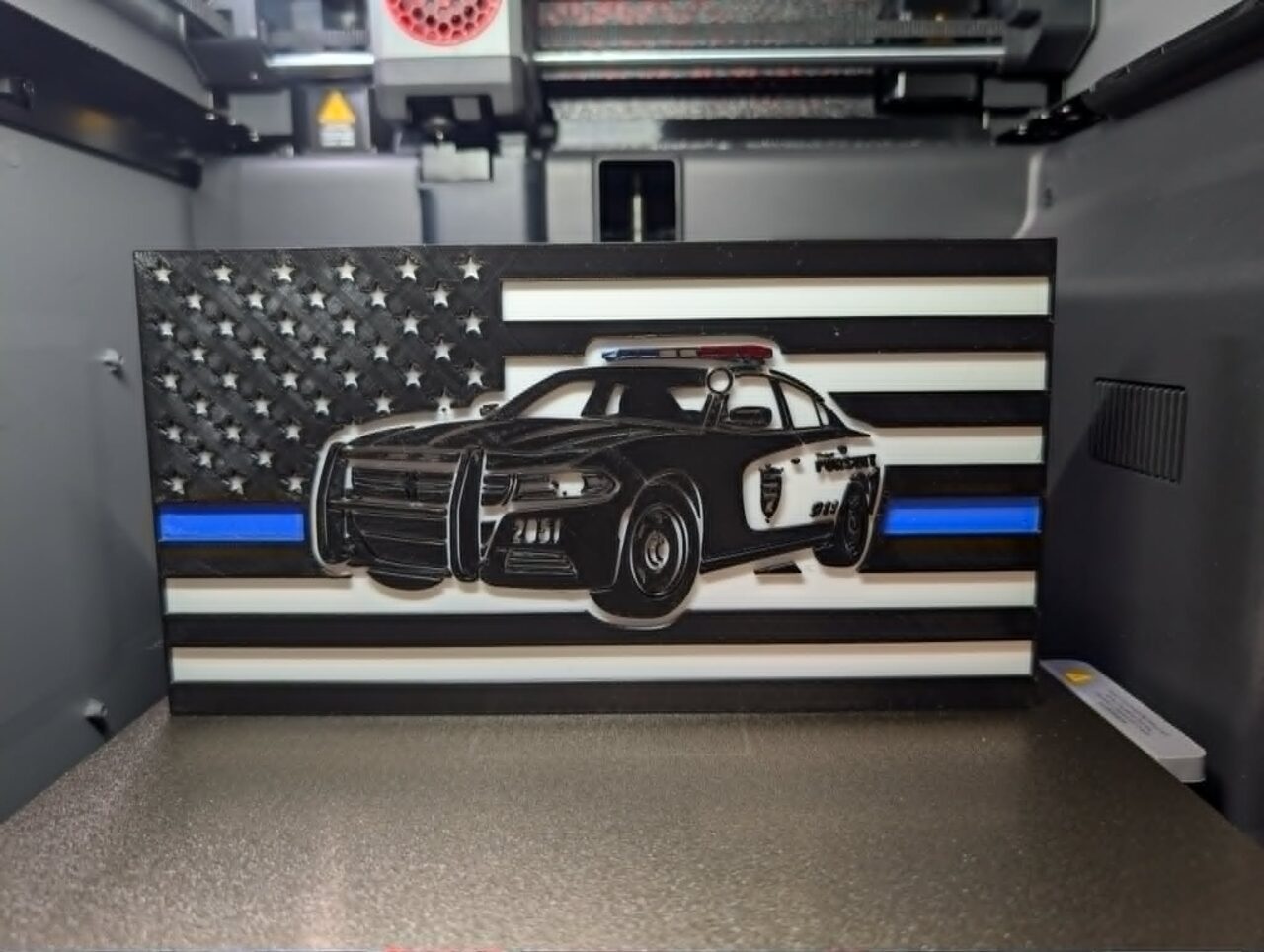 Thin Blue Line Police Flag by Grimm Forge Studios