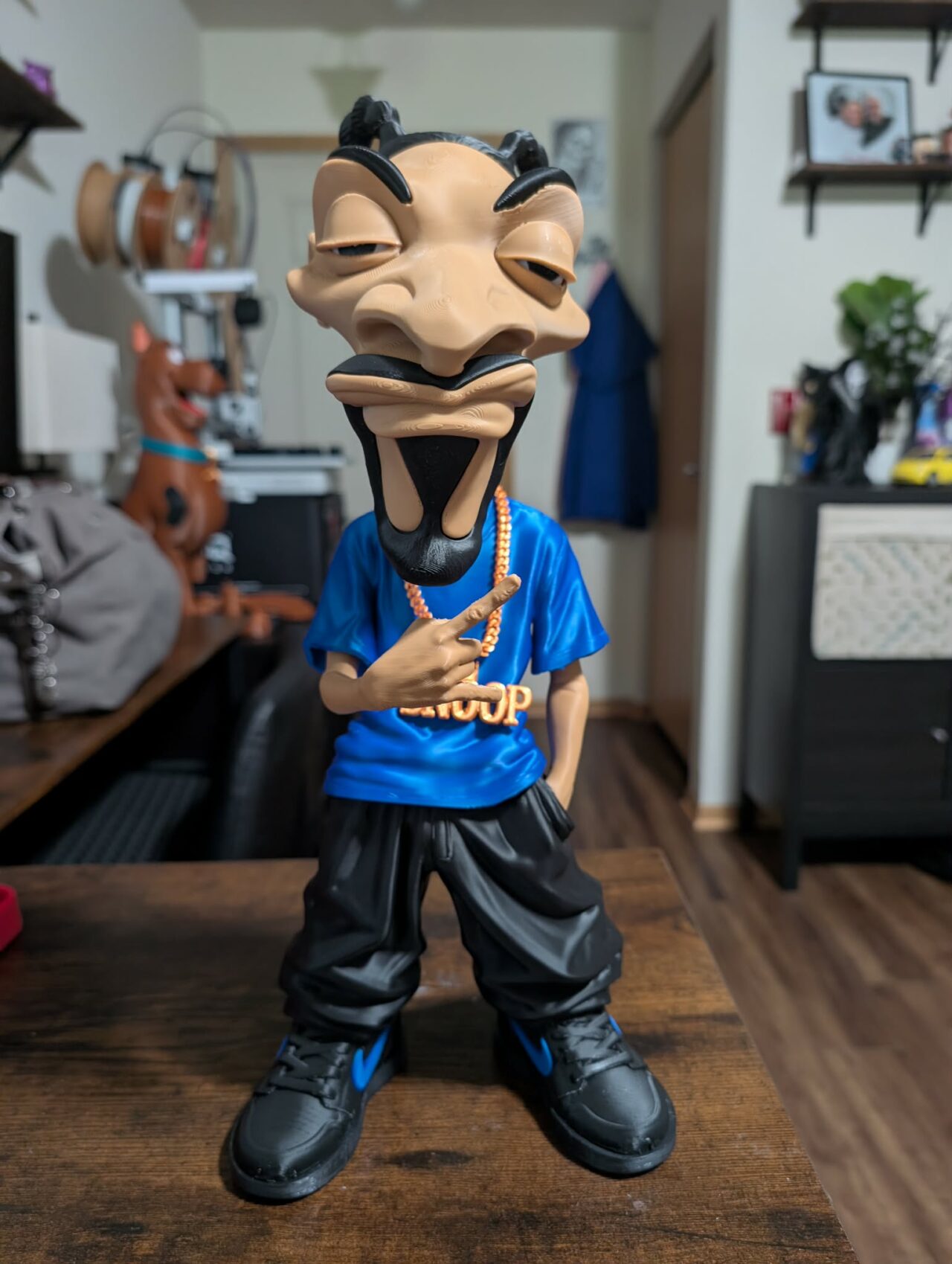Snoop Dogg Blue Shirt Figure by Grimm Forge Studios